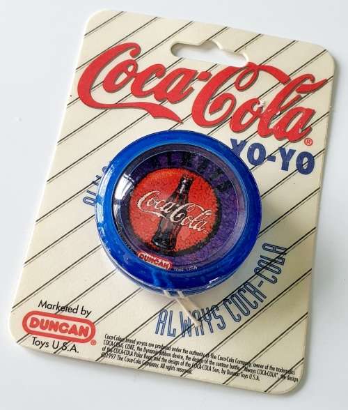 VINTAGE - GENUINE 1997 COCA COLA DUNCAN YOYO - ORIGINAL PACKAGING - VERY RARE & HIGHLY COLLECTIBLE